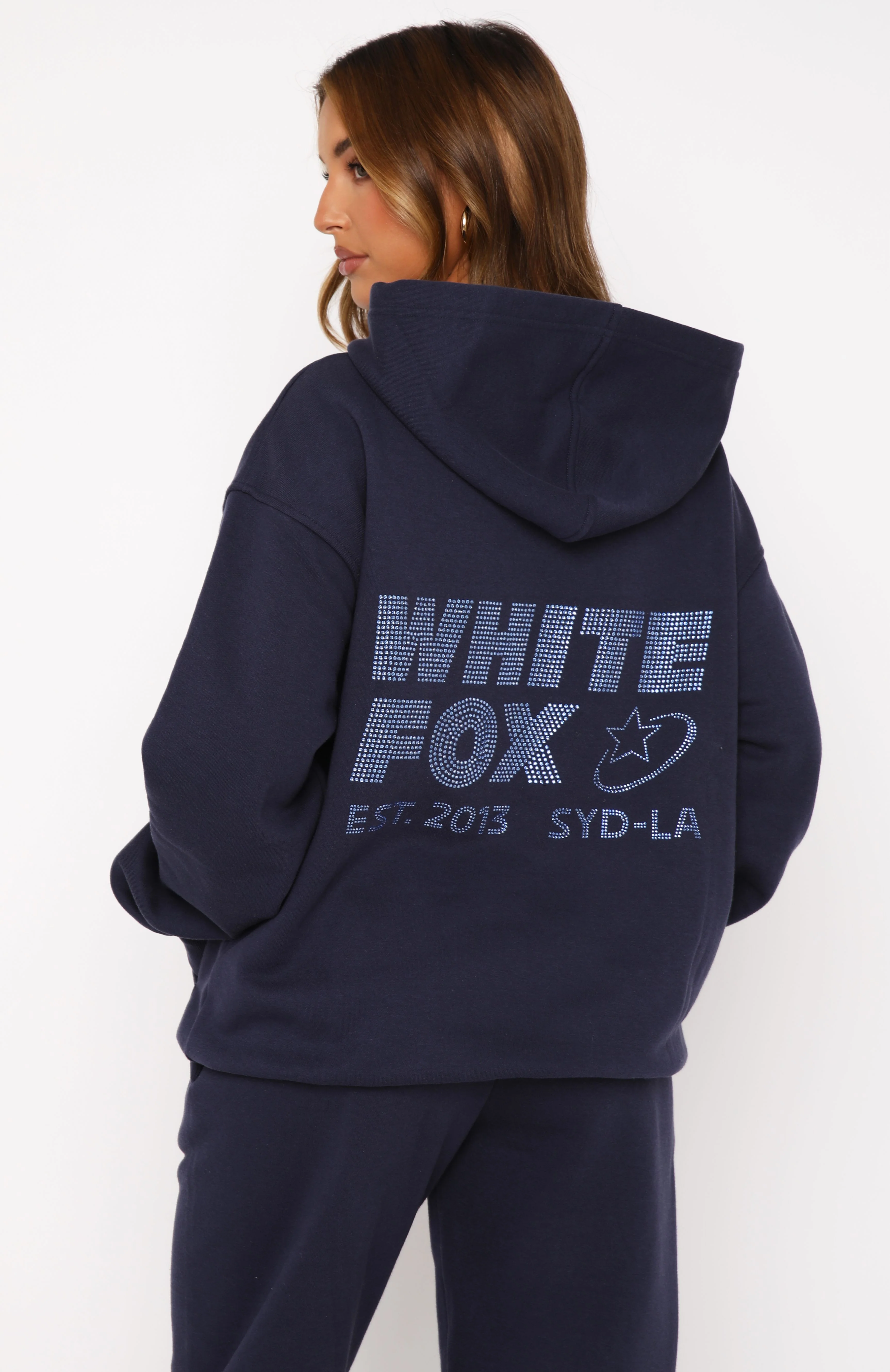 Always Shining Oversized Hoodie Navy - Image 4