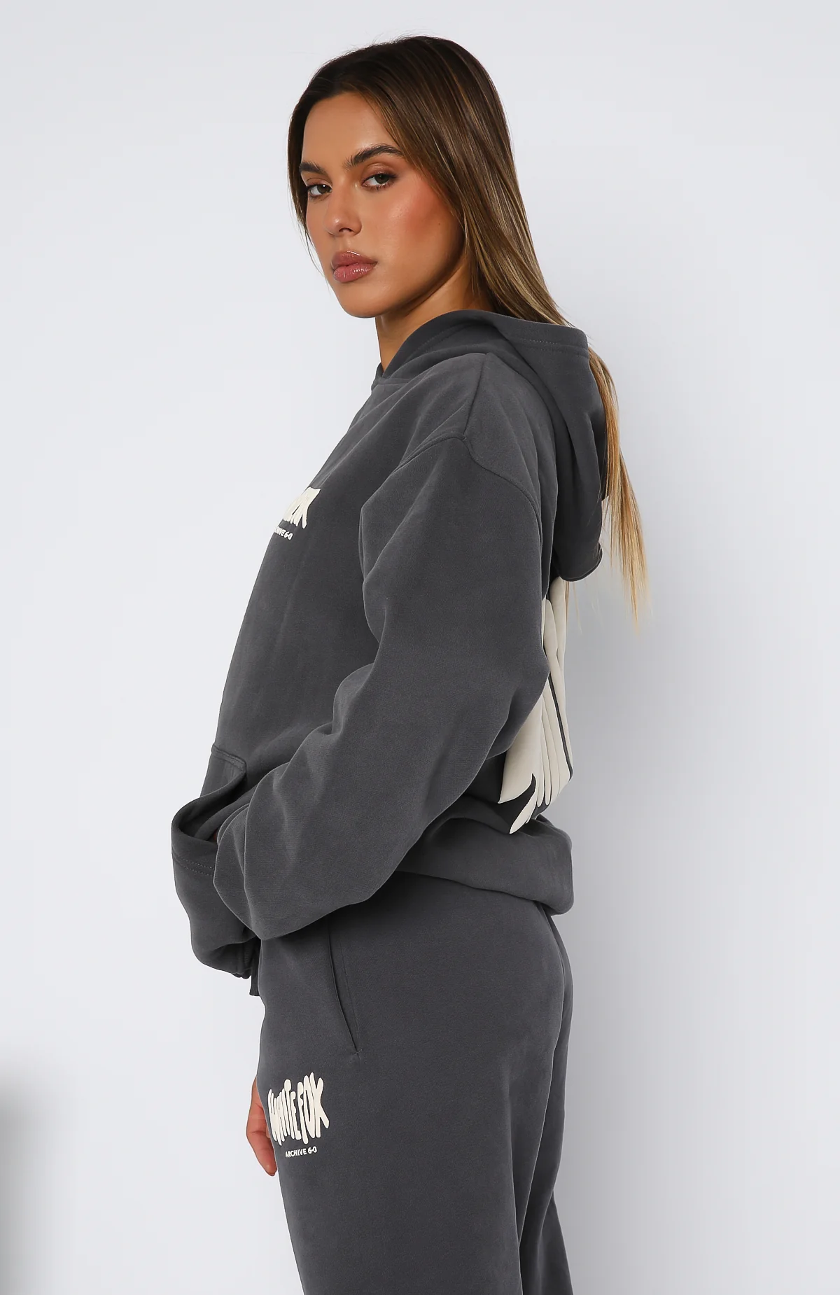 Archive 6.0 Oversized Hoodie Ash - Image 3