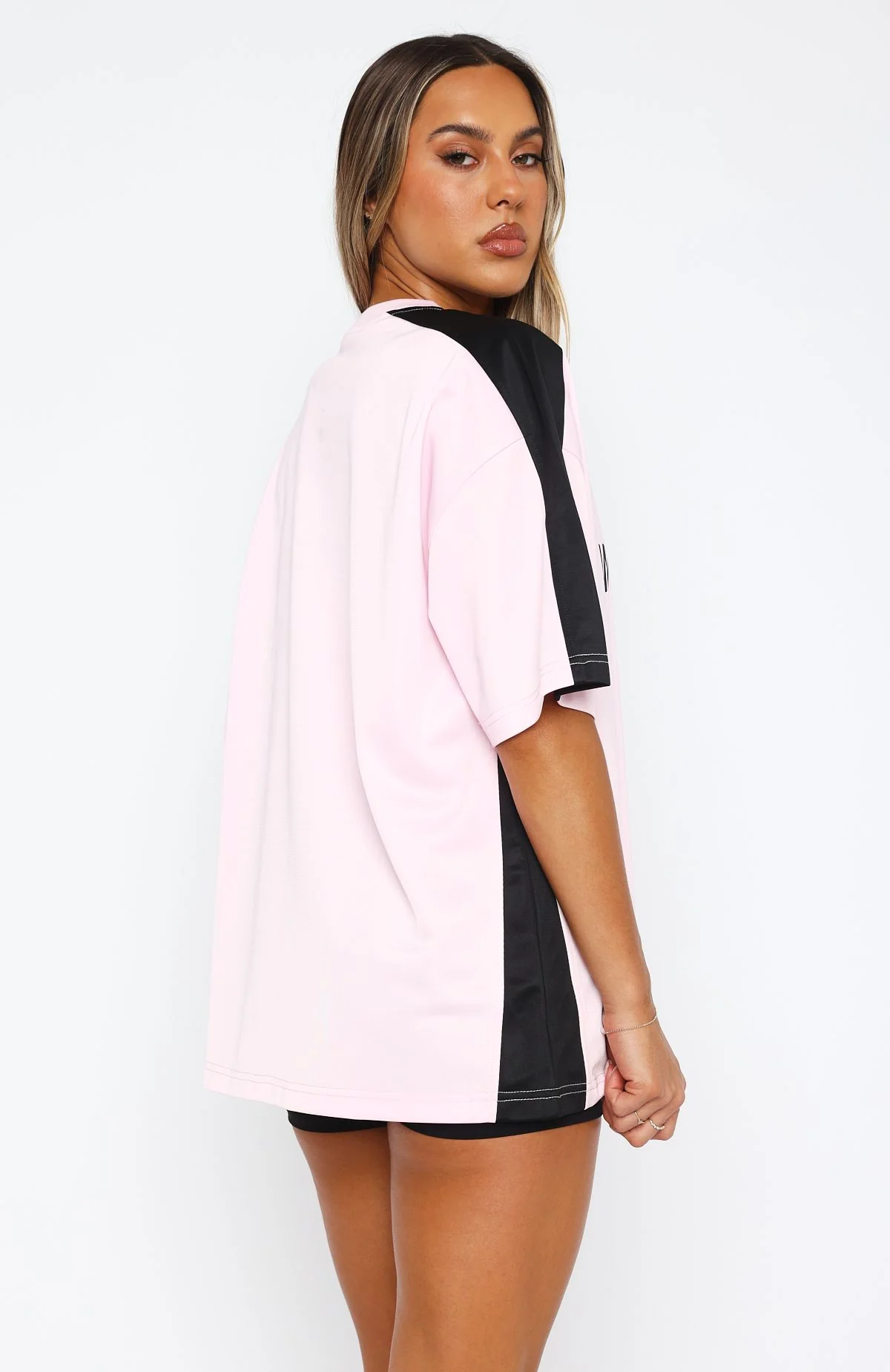 Checking Up On You Oversized Jersey Light Pink - Image 4