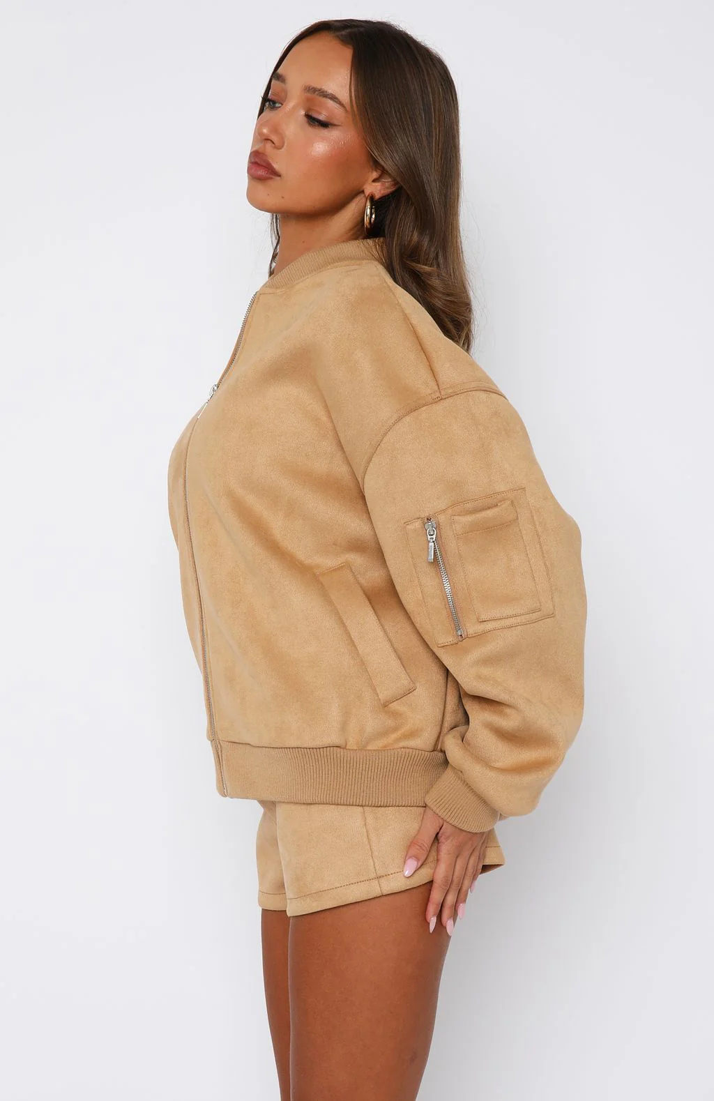 Confidence Level Suede Jacket Honey - Image 3