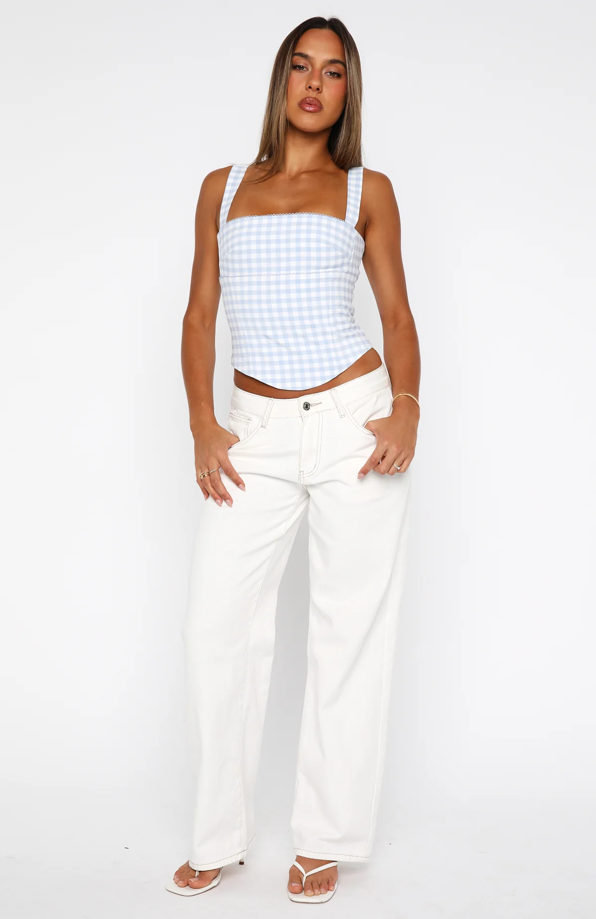 Crossed Your Mind Bustier Baby Blue - Image 5