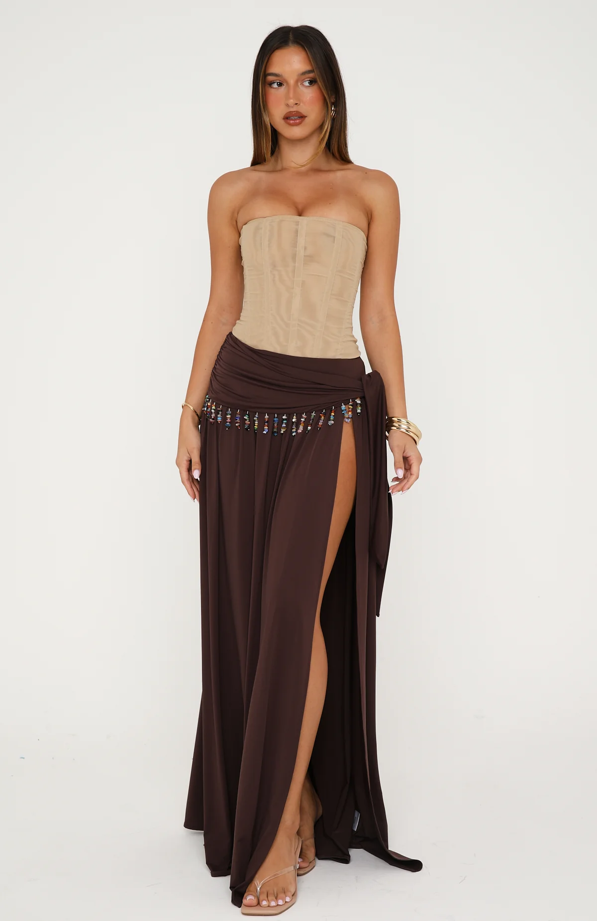 Girl's Weekend Maxi Skirt Chocolate - Image 3