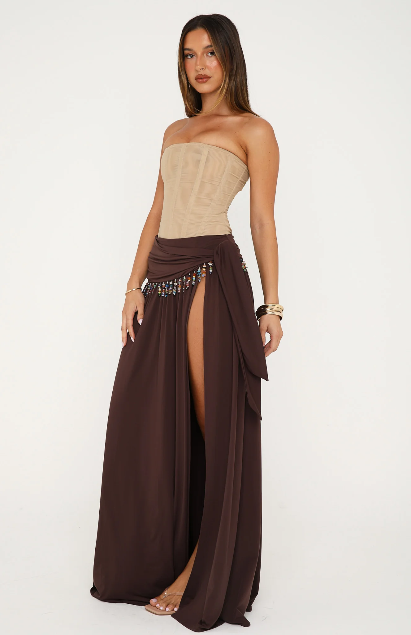 Girl's Weekend Maxi Skirt Chocolate - Image 4