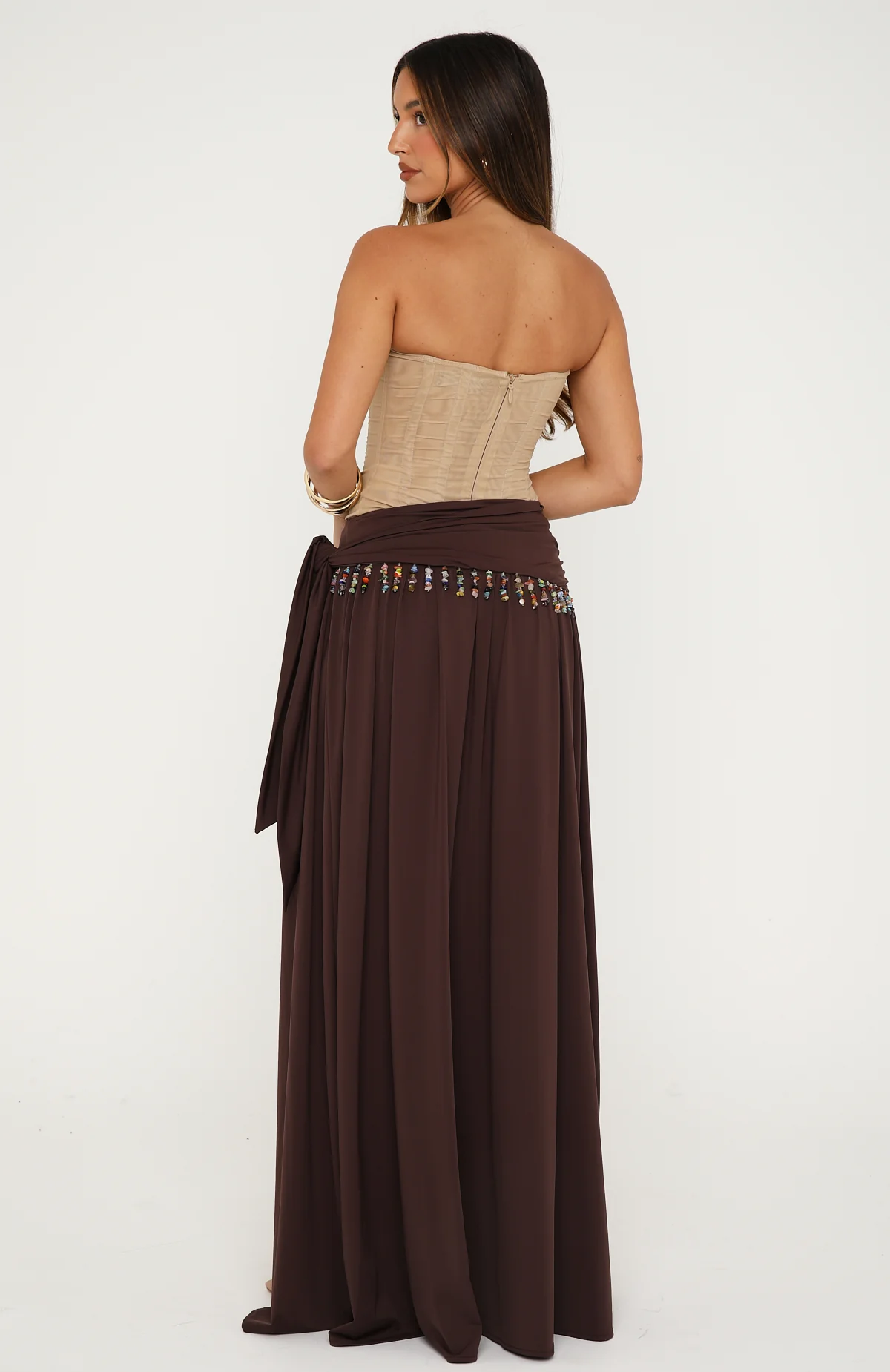 Girl's Weekend Maxi Skirt Chocolate - Image 5
