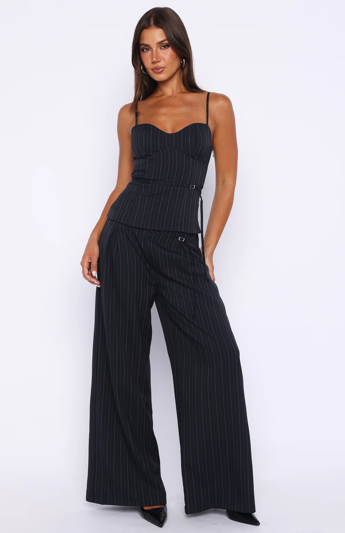 High Line Pants Navy Pinstripe - Image 2