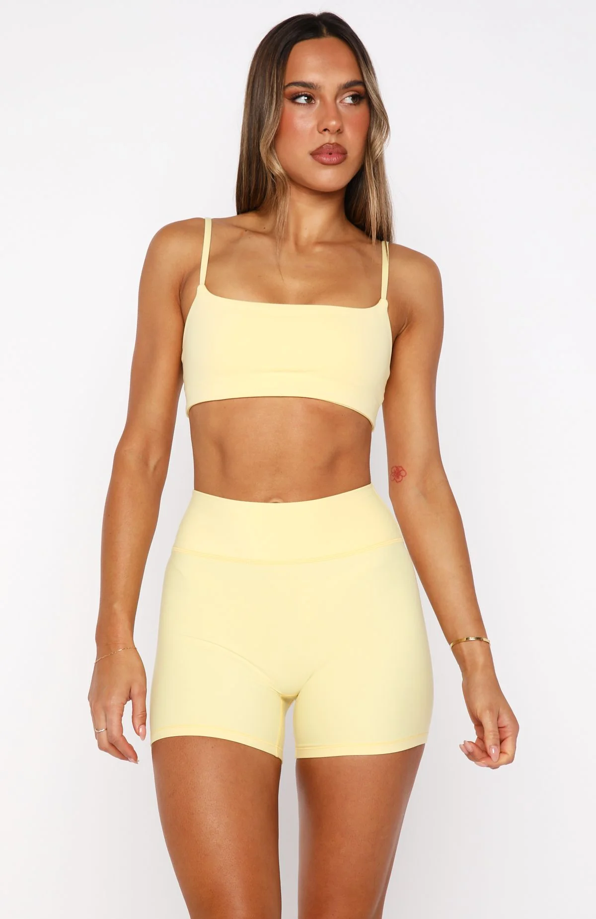 Keep Up High Waisted Shorts 4" Honey - Image 2