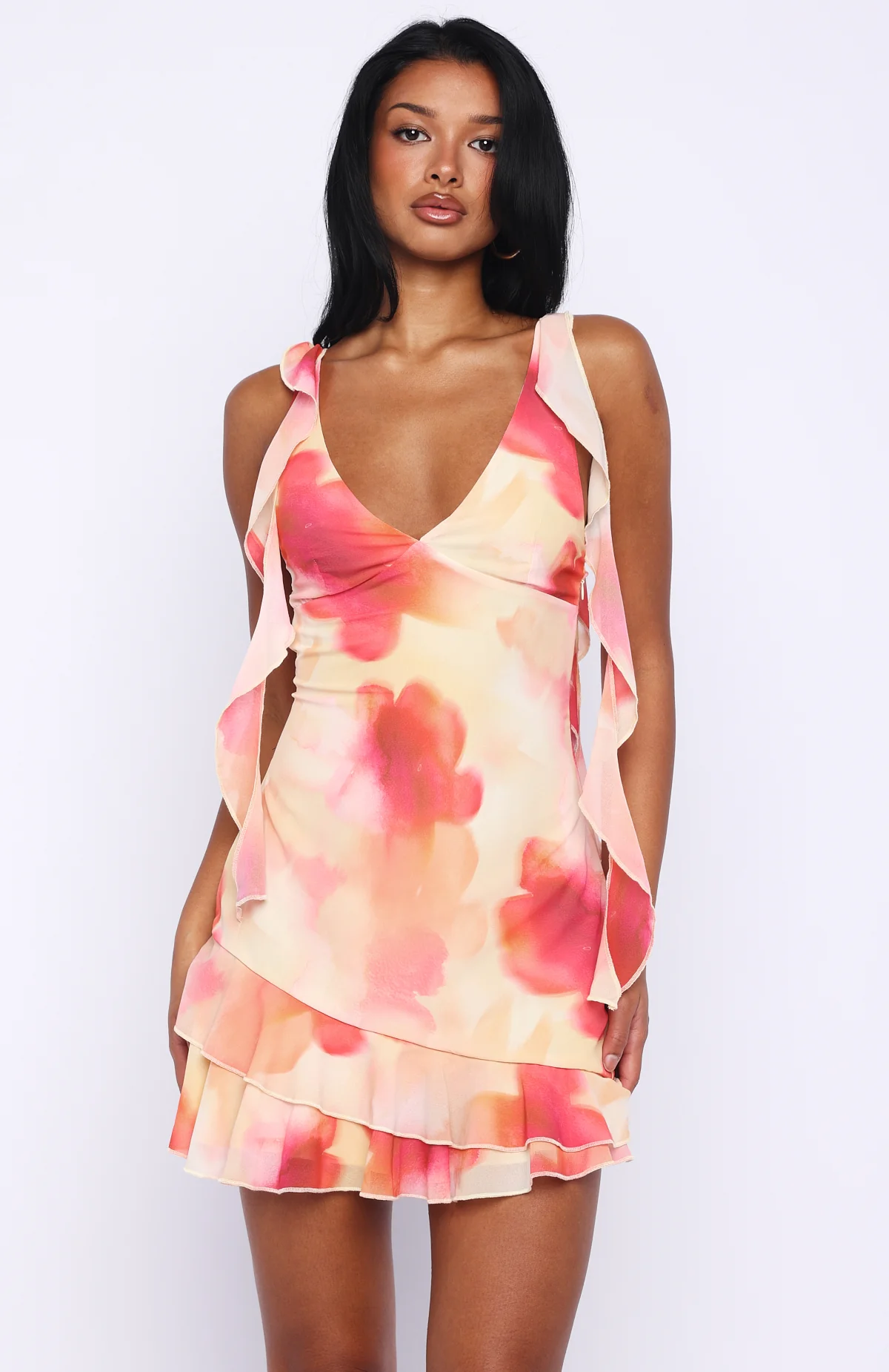 Rebel Rebel Mini Dress Honeydew Floral - Image 2