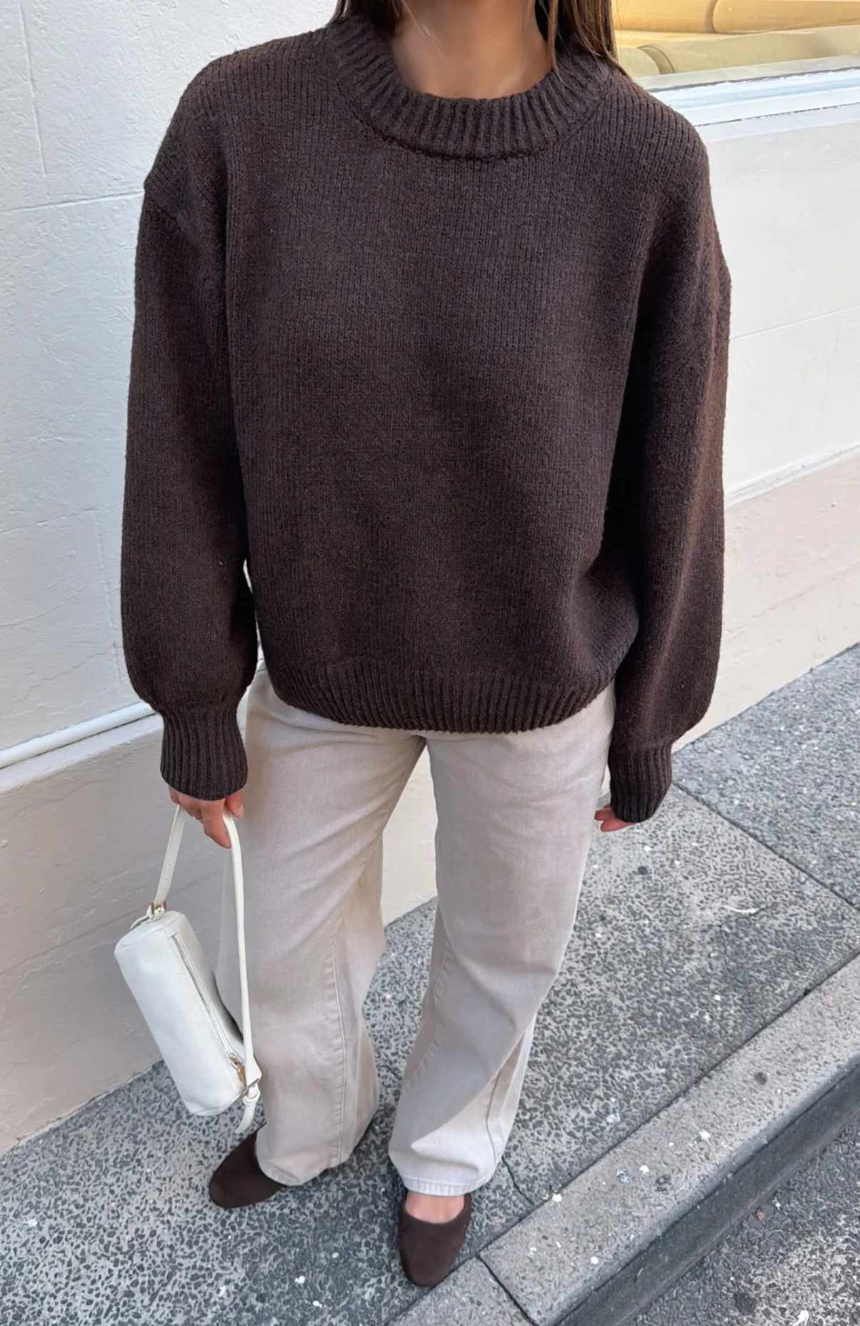 Sashi Knit Sweater Espresso - Image 2