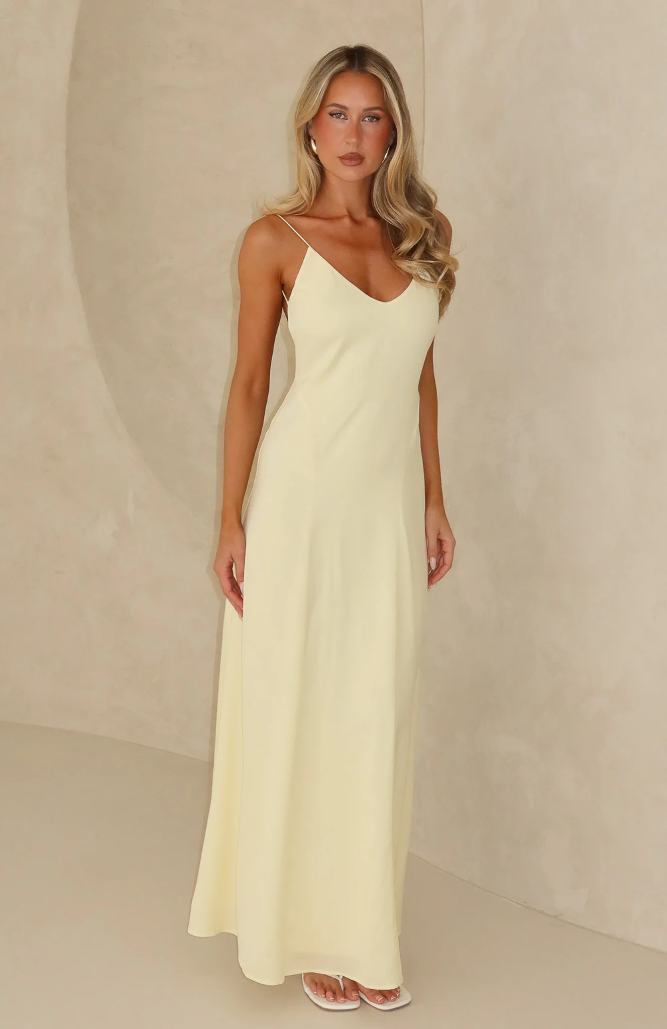 So Lovely Maxi Dress Lemon - Image 2