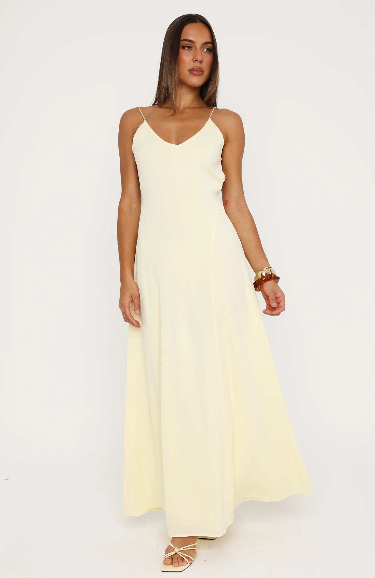 So Lovely Maxi Dress Lemon - Image 3