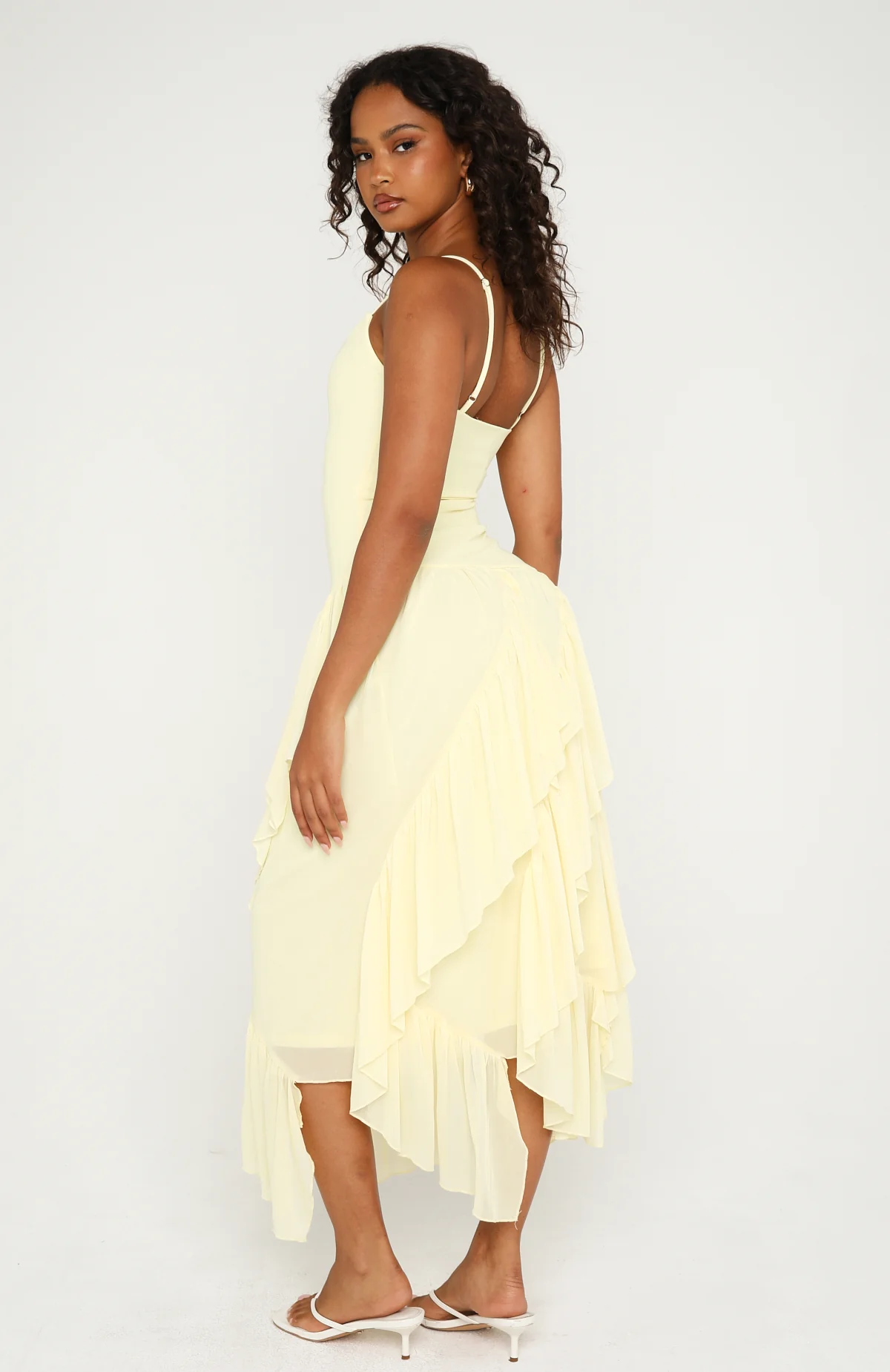 Soul Escape Midi Dress Lemon - Image 4