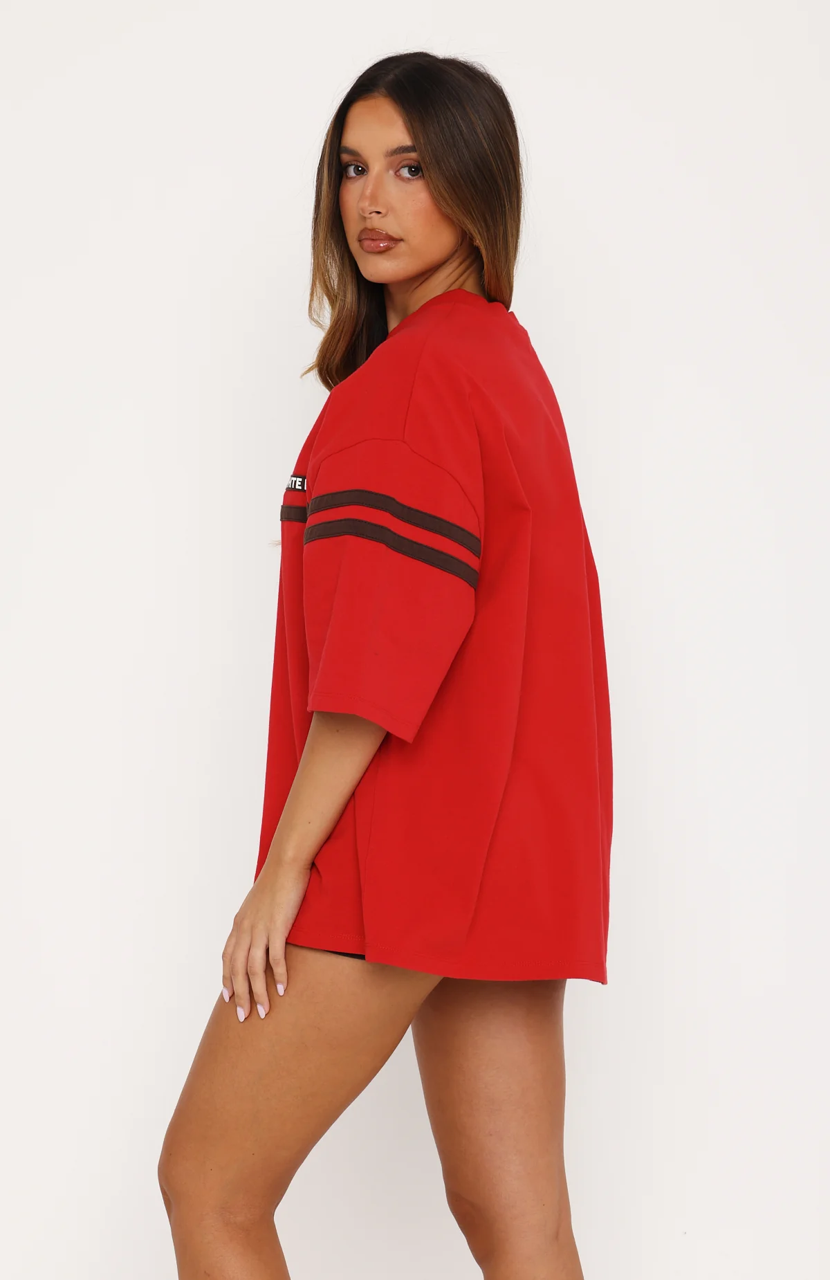 Studio 17 Emmie Oversized Tee Red - Image 4