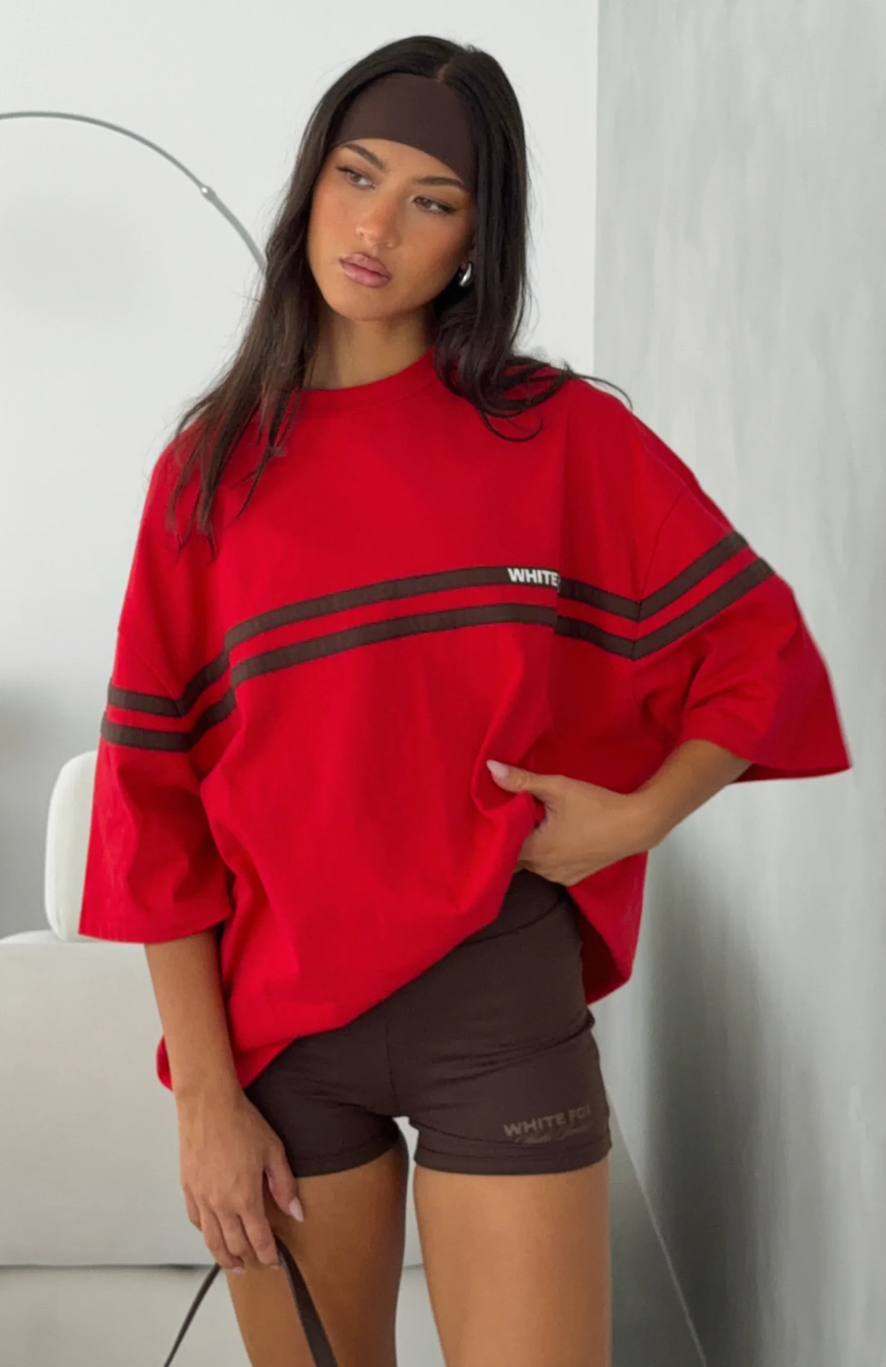 Studio 17 Emmie Oversized Tee Red - Image 7