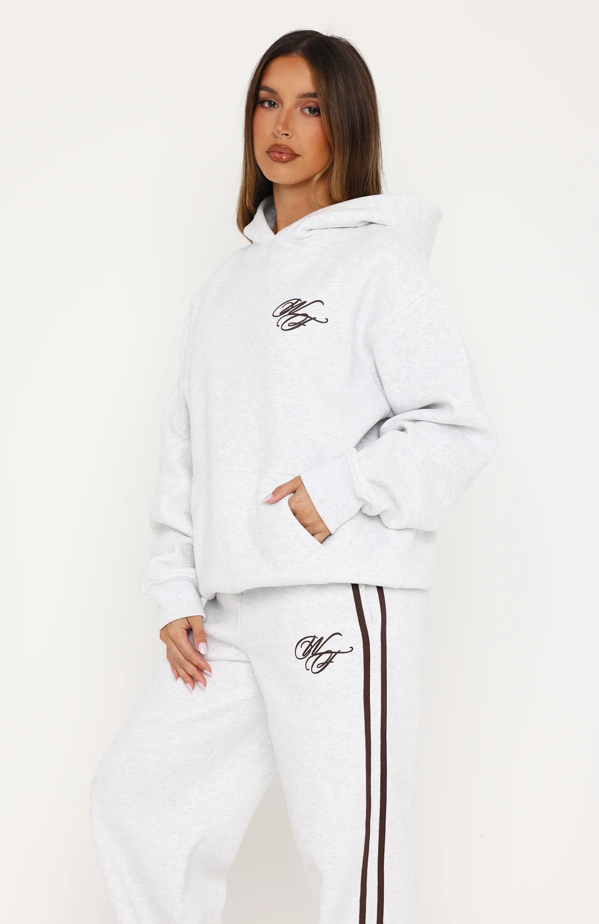 Studio 17 Raven Oversized Hoodie Grey Marle - Image 4