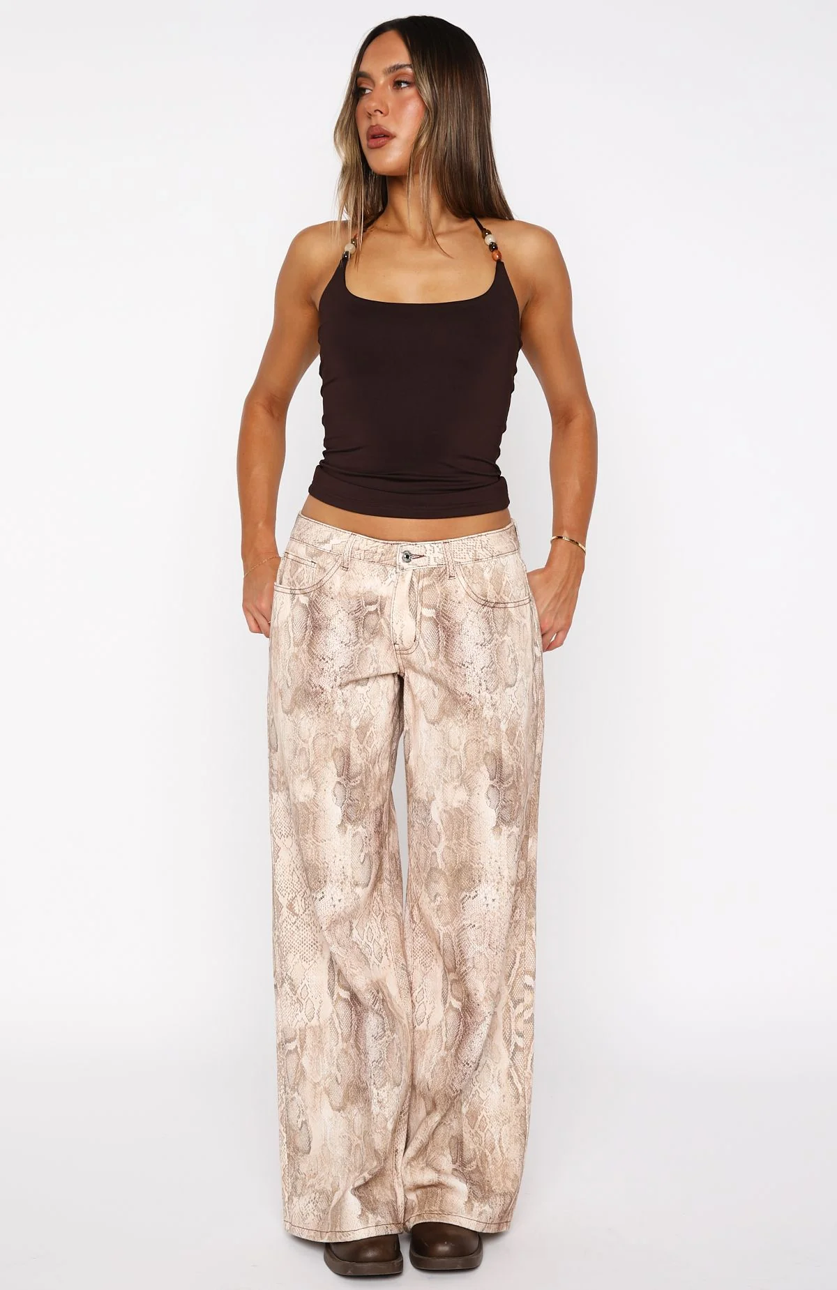 Take Responsibility Halter Top Espresso - Image 6