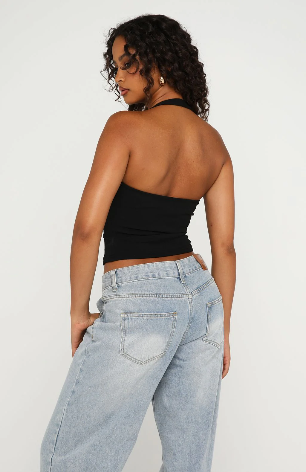 The Less I Know Halter Top Black - Image 4